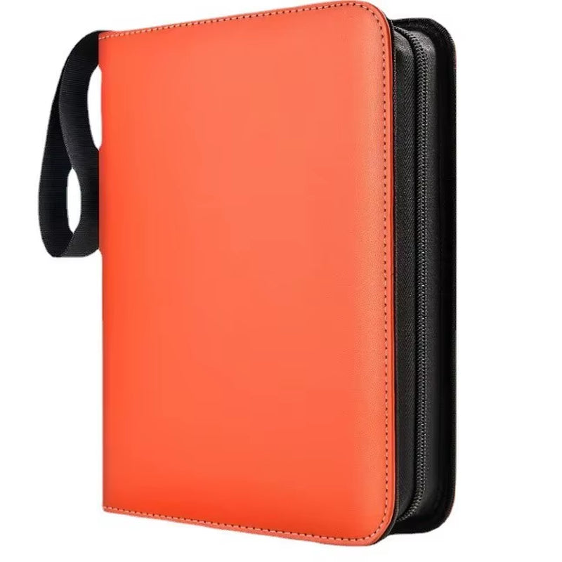 4 Pocket Card Binder, Premium Zip Trading Card Binder, 400 Double Sided Pocket PU Card Collection Binder, Collector Card Album