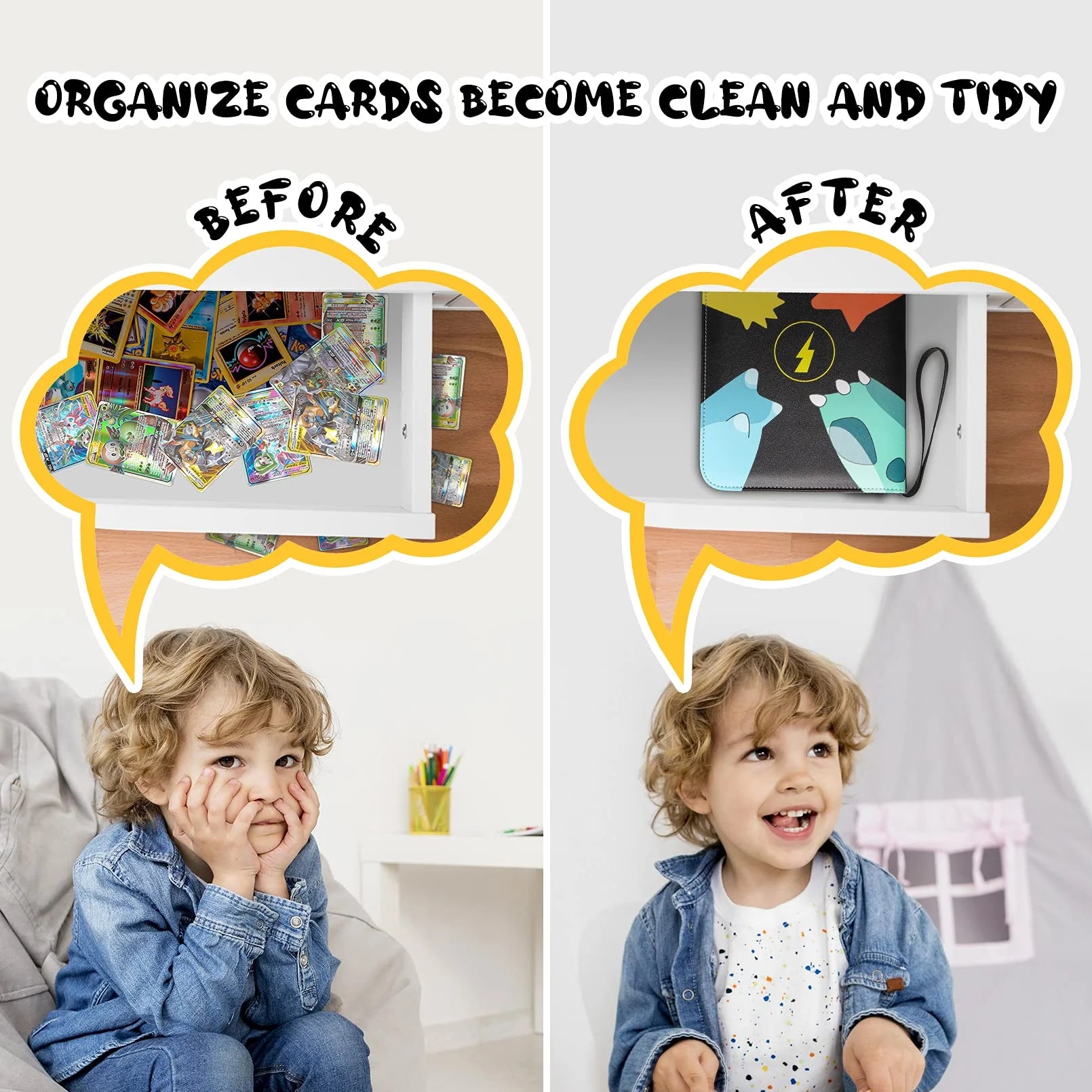 Trading Card Binder,9 Pocket Card Collection Album with 720 Top Loading Pockets,Sturdy Card Folder Holder for Tcg,Mtg,Sport Cards,Game Cards,Yugioh