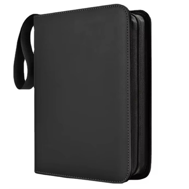 4 Pocket Card Binder, Premium Zip Trading Card Binder, 400 Double Sided Pocket PU Card Collection Binder, Collector Card Album