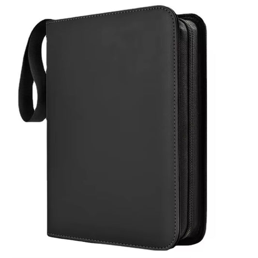 4 Pocket Card Binder, Premium Zip Trading Card Binder, 400 Double Sided Pocket PU Card Collection Binder, Collector Card Album
