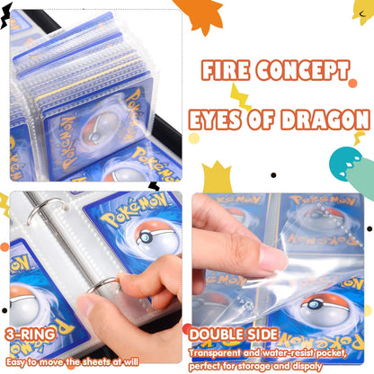 Trading Card Binder,9 Pocket Card Collection Album with 720 Top Loading Pockets,Sturdy Card Folder Holder for Tcg,Mtg,Sport Cards,Game Cards,Yugioh